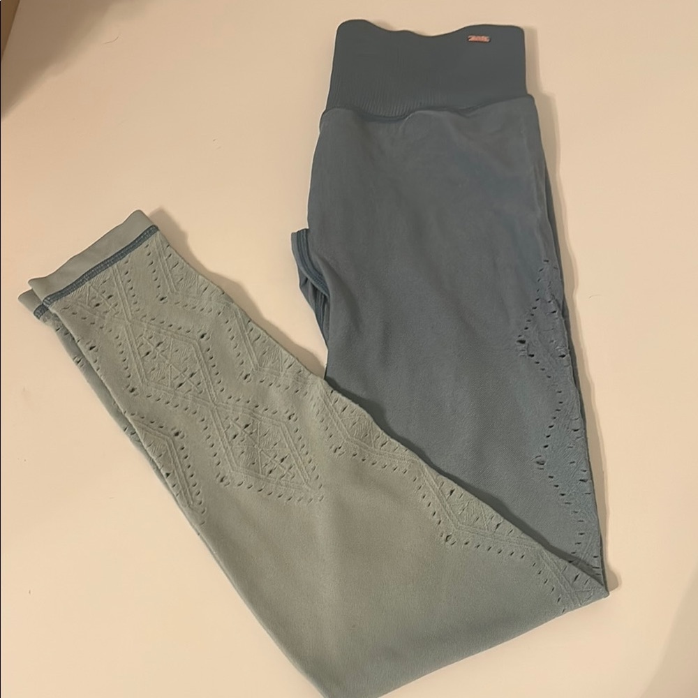 PINK Victoria's Secret Blue High-Waisted Leggings